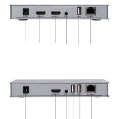 Switpows H.264, KVM, HDMI, 200m, 20 x 19 x 2,2 cm