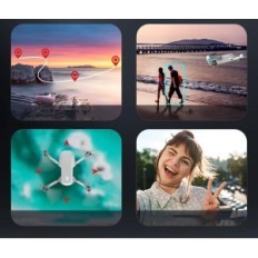 Mini dron generic, 1080p, Wi-Fi, 7,4v 1600mAh, bijela