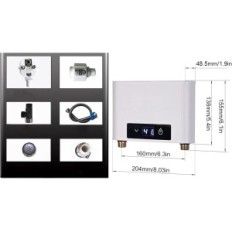 Elektrisk EUNWR Vannvarmer, 30-52 ° C, 3500 W, Brukt, Nei Kit