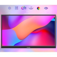Monitor Htnzir portatile da 16 pollici 1920x1200 Schermo leggero IPS con USB-C e HDMI per laptop console e lavori mobili