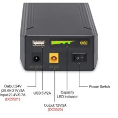 Power Bank Talentcell 24/12 / 5V, aku 82.88 WH, 22400 mAh, kasutatud