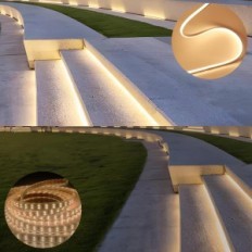 LED θερμικής ταινίας λευκό 50m IP65 230V αδιάβροχο Ksibnw LED ταινία για εσωτερική διακόσμηση και κήπους φως 3000k