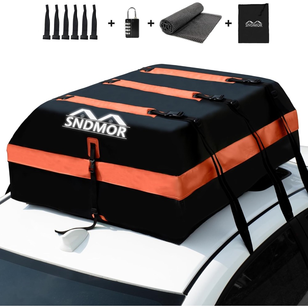 Borsa per auto sul tetto SnDmor SND1009A, arancione