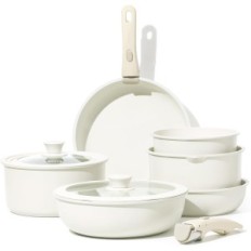A set of pots and a carota pan, 10 pcs.