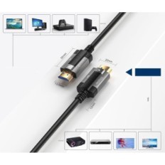 Câble à fibre optique SIWKET HDMI 2.1 8K 20 mètres de haute qualité Câble de transmission d'image sans perte