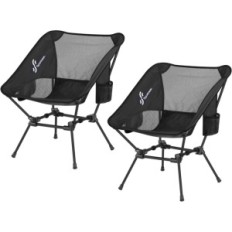 Cadeira dobrável Sportneer, 900D Nylon, 2 PCs Set, Preto