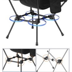 Silla PLATATING SPORTNEER, 900D NYLON, 2 PCS Set, Negro