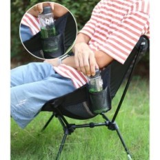 Folding Sportneer stol, 900D Nylon, 2 stk Set, Black