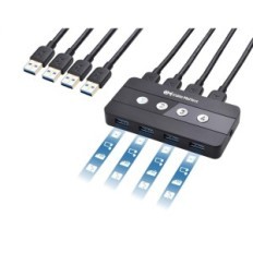 HUB USB Kábel záleží, 4-port, USB 3.0, čierna