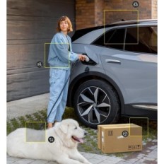 CocoCam ekstern kamera, 5200mah, 2,4 GHz Wi-Fi, IP66, Hvit, Brukt