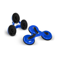 Ventouse de transport pour vitres triple, capacité de charge jusqu'à 120 kg, 2 pièces.