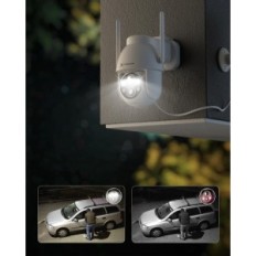 CocoCam ekstern kamera, 5200mah, 2,4 GHz Wi-Fi, IP66, Hvit, Brukt