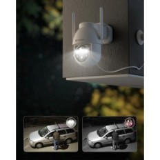 Kokušní vnější fotoaparát, 5200mAh, 2,4GHz Wi-Fi, IP66, bílý, použitý