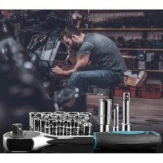 Sundpey Toolkit, 257 elementer, blå, brugt