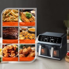 Lelaluka Dvokomerna Fryer, 1700 W, 8 l