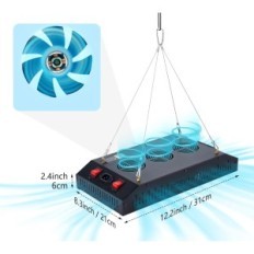 Lâmpada LED usada para plantas Bosytro 2000 em iluminação de vedação completa para plantas de crescimento, com ventilação e econ