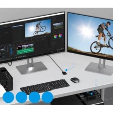 KVM CMSTEDCD HDMI-schakelaar, VP-SW220, 12V, 1 A, USB 3.0