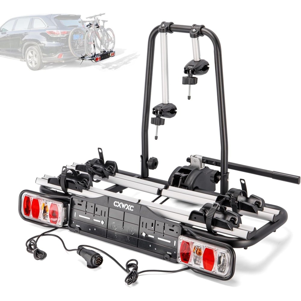 Automobilių kamienas CXWXC dviračiams, apkrova 60 kg dviračių laikiklio ant kablio