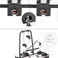 Auto stumbrs CXWXC velosipēdiem, slodze 60 kg velosipēdu turētājs uz āķa