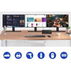 KVM stikalo PRO RIDS, 2 DisplayPort + HDMI USB 3.0