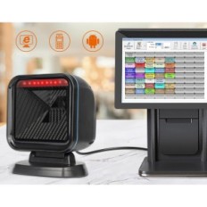 Scanner di codici a barre Obs, 1D 2D, USB, 14,4 x 11,8 x 9,5 cm