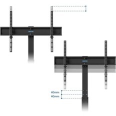 BONTEC FIT-2 TV stand, 30-70 inches, up to 40 kg, max., Black