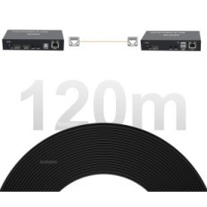 KVM Xykojobc Revelopment, KVM Extender 4K 120m, 20 x 18 x 8 cm, výstava