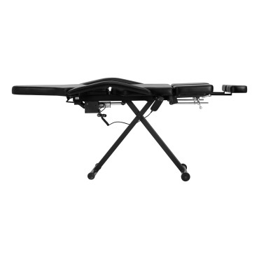 Pro Ink 610 Tattoo-Stuhl Schwarz — Seitenansicht