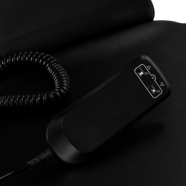 Καρέκλα Τατουάζ Pro Ink 610 Μαύρη με Ηλεκτρική Ρύθμιση Ύψους — κοντινοί χειρισμοί