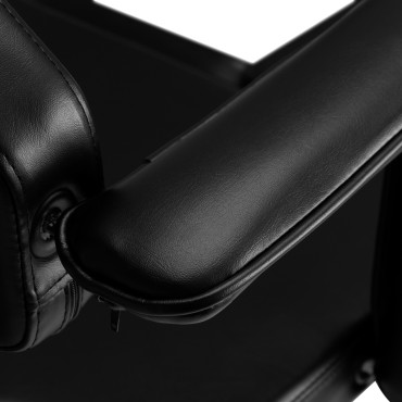 Silla de tatuaje Pro Ink 610 negra — detalle del reposabrazos