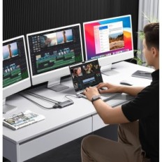 ORICO 12W1 priključna stanica s USB i audio priključacima, kompatibilnim s MacBook