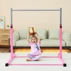 Gymnastic rod Mosebears, pink, non-slip, for children 3-15 years