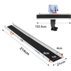 LIEKUMM Τηλεσκοπική ράμπα αλουμινίου MR207N, 123-214 cm, μέχρι 300 κιλά
