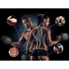 Verstelbare halters belemmert 12 kg x 2, perfect voor thuis, kantoren en fitnessruimte