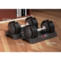 Dumbbells regolabili entrano da 12 kg x 2, perfetto per casa, uffici e palestra