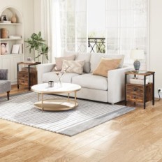 A set of 2 night tables HOOBRO with 2xgnieszdko + 2xusb