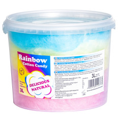 Colorful rainbow cotton candy Rainbow Cotton Candy 3L
