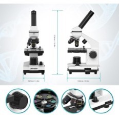Amekie AO1003, microscopio 64x-640x, LED, 110 V, Mostra