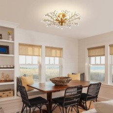 Ganeed Crystal lustra, vintage k9, 5 gaismas griestu lampa, zelts