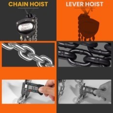 Anbull HSH-VD Chain hoist 2000 kg, 3M, galvanized, rust resistant