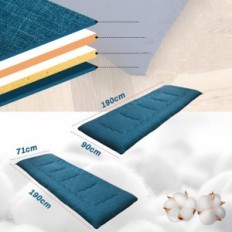 Στρώμα futon maxyoyo, υποαλλεργικό ύφασμα, 90x190cm, μπλε