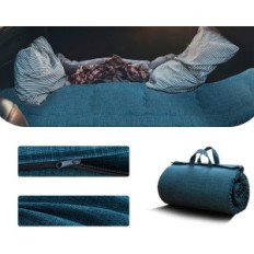 Στρώμα futon maxyoyo, υποαλλεργικό ύφασμα, 90x190cm, μπλε