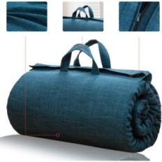 Matelas Futon Maxyoyo, Tissu hypoallergénique, 90x190cm, Bleu