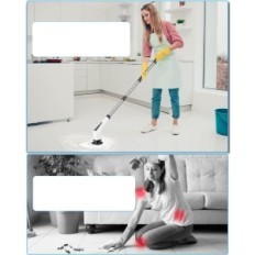 Leebein Wireless cleaning brush, 8 tips, 2 speed, white