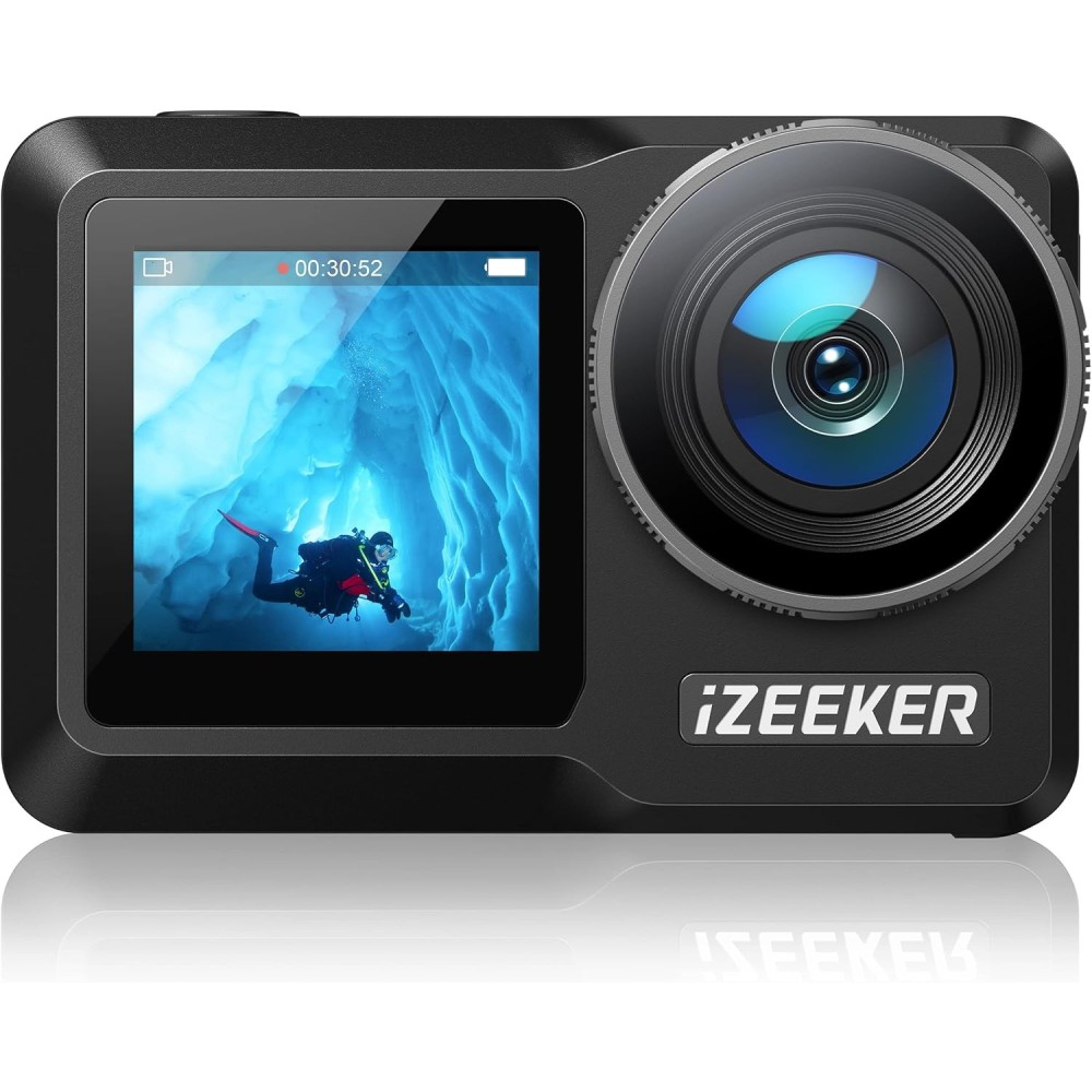 Izeker IA800 Urheilu Kamera, Wi-Fi, HDMI, 2x1350 mAh