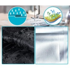 LXKCKJ Cover til swimmingpool, 24 ', Oxford stof, sort