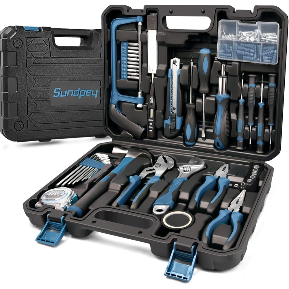 Kit de herramientas profesional de Sundpey, 148 elementos, azul