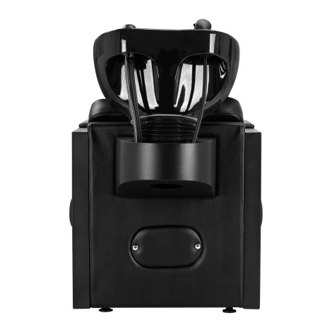GABBIANO Modena Black fodrászmosó egység fekete színben — hátulnézet