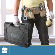 Set di strumenti di Sundpey professionale, 148 elementi, blu, usati