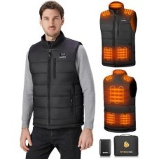 Gilet de chauffage Sevdea pour hommes, 16000 mah, 7,4 V, taille m